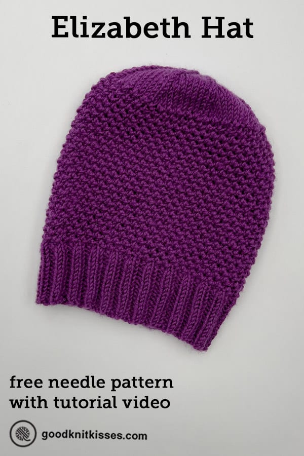 needle knit elizabeth hat pin image