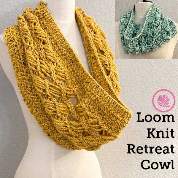 ALL NEW! Free Loom Knit Retreat Cowl Pattern