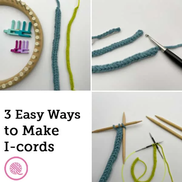 Beginner Needle Knit I-Cord Braided Handle/Strap - GoodKnit Kisses