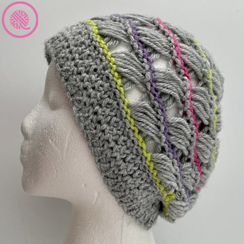 Announcing: New Loom Knit Breezy Retreat Hat Pattern - GoodKnit Kisses