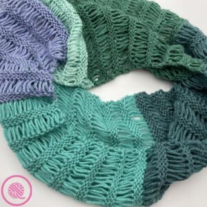 PDF: Needle Knit Garter Drop Infinity Scarf - Image 3