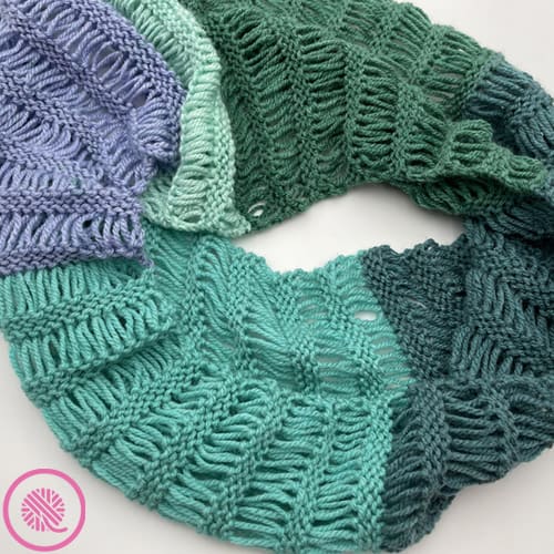 garter drop infinity scarf