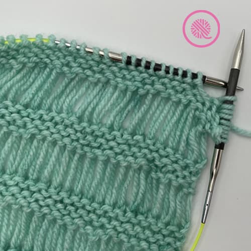 how to knit drop stitches