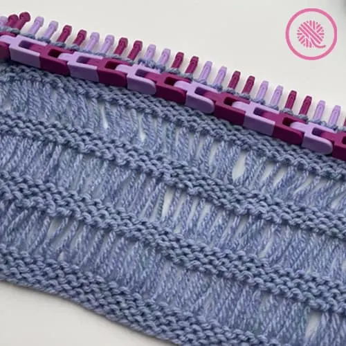 how to loom knit drop stiches