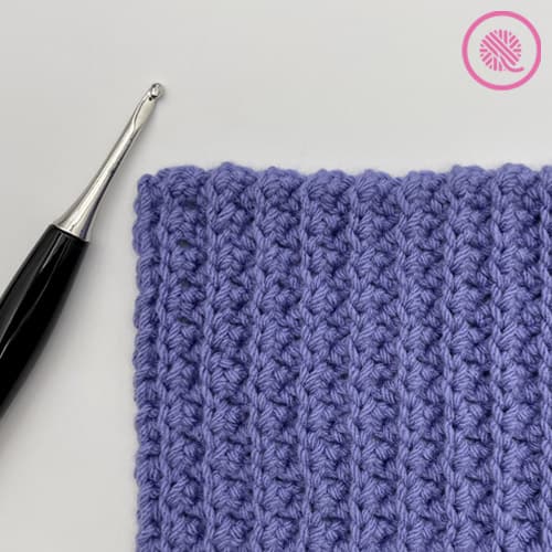 crochet faux mistake rib stitch