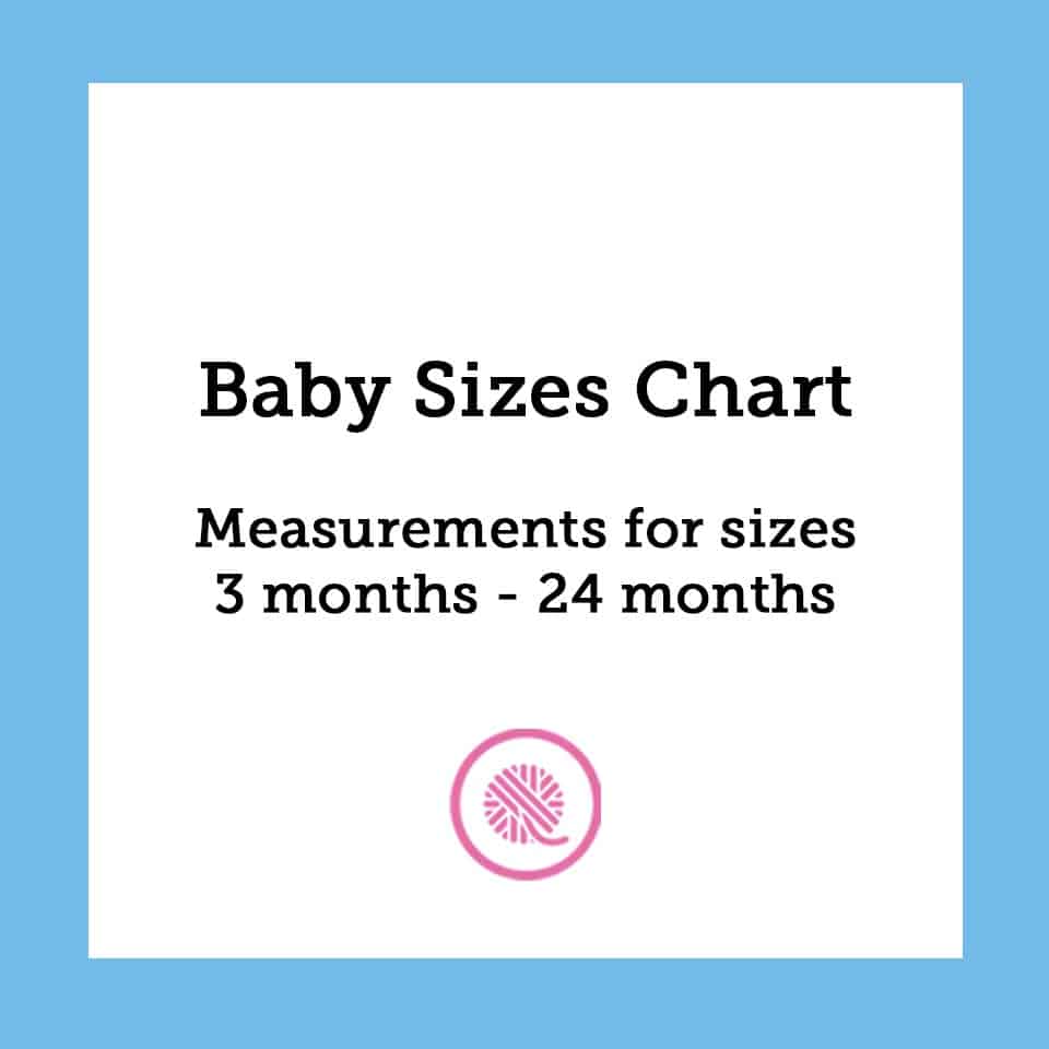 Baby Sizes Chart | Common Measurements for Babies from 3-24 months