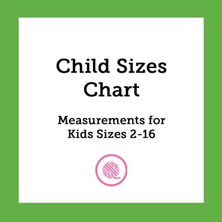Child Sizes Chart | 5 Common Measurements for Kids 2-16!