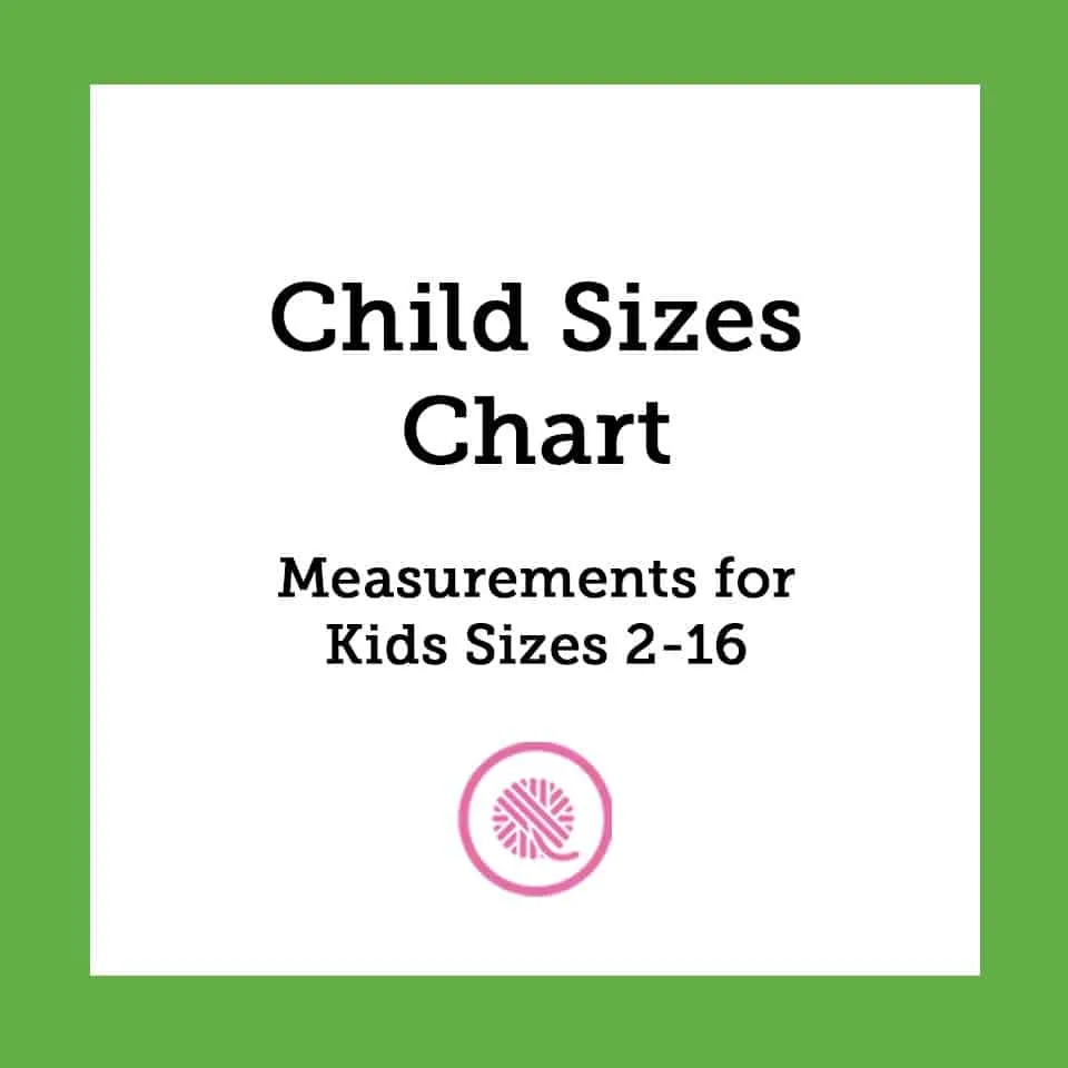 Baby clothing size chart