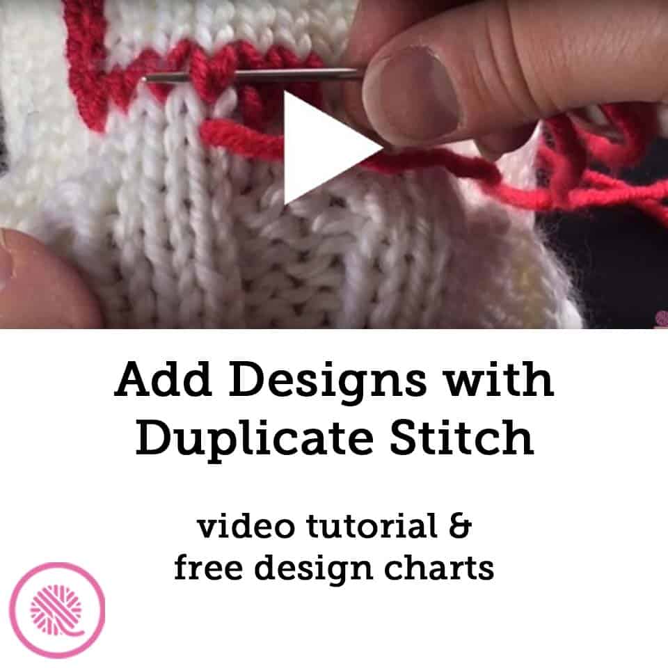 Use the Duplicate Stitch to Add a Design to Your Knits!