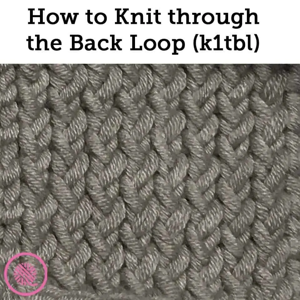 knit through the back loop