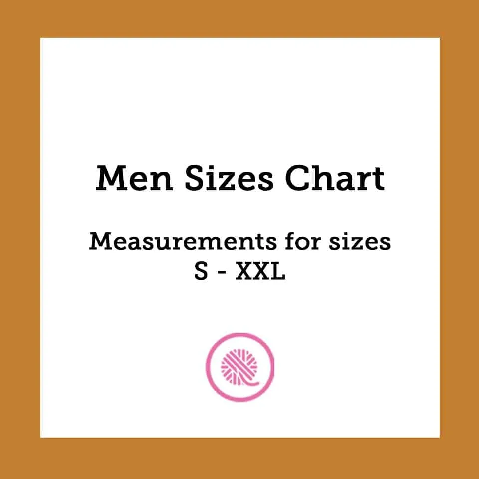 men sizes chart