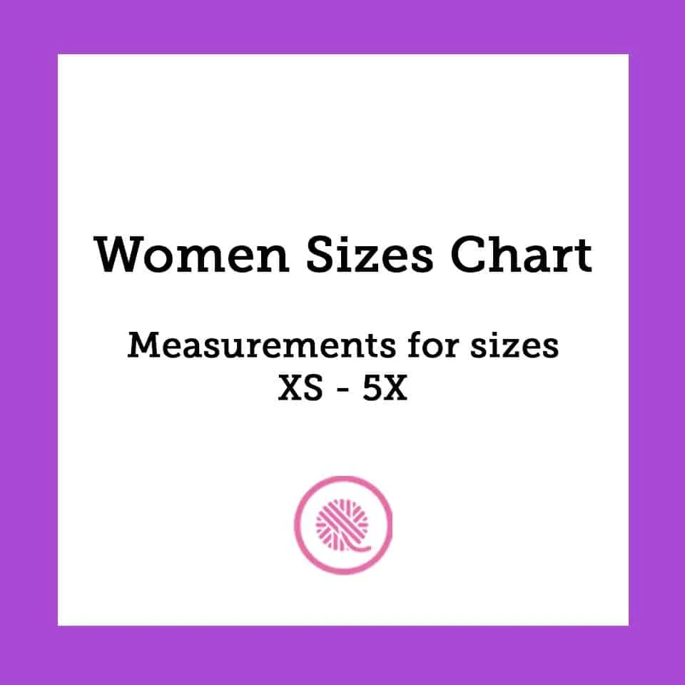 Women Sizes Chart  Common Body Measurements from XS to 5X