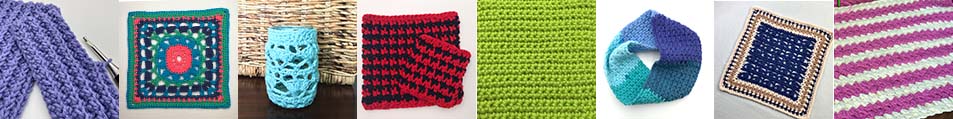 crochet pattern index collage image