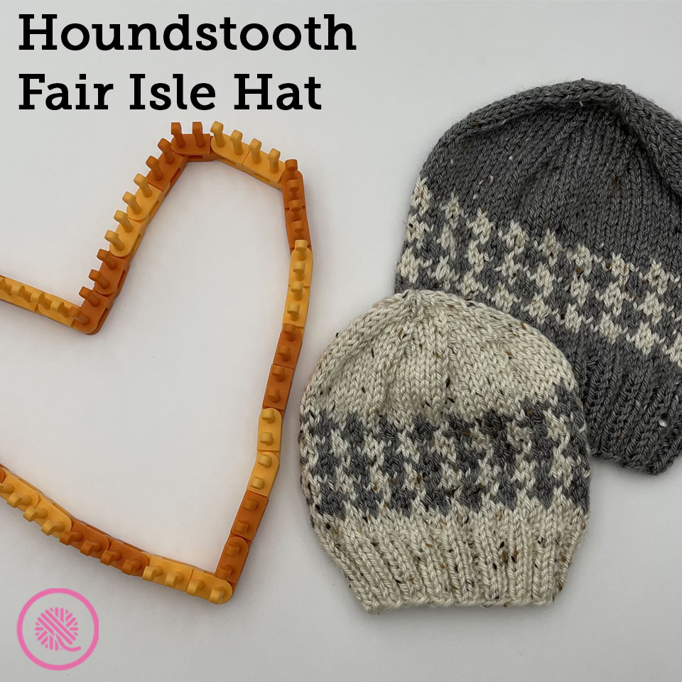 Loom Knit Fair Isle Hat Patterns. 6 PDF Loom Knitting Patterns