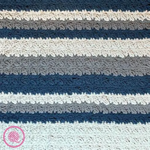 crossed cluster blanket stripes