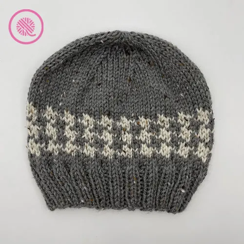 Loom Knit Fair Isle Hat Patterns. 6 PDF Loom Knitting Patterns.