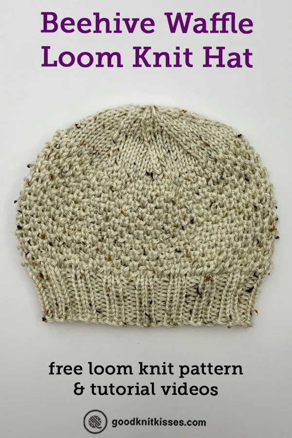 How to Needle Knit the Beehive Waffle Stitch Pattern - GoodKnit Kisses