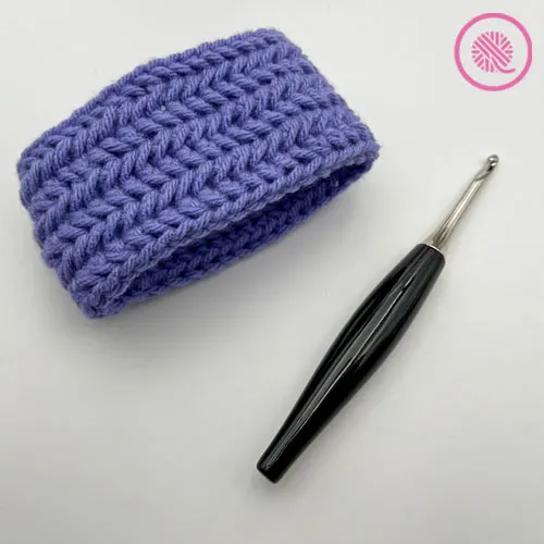 crochet the herringbone stitch in the round