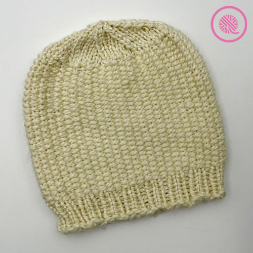 loom knit the linen stitch hat