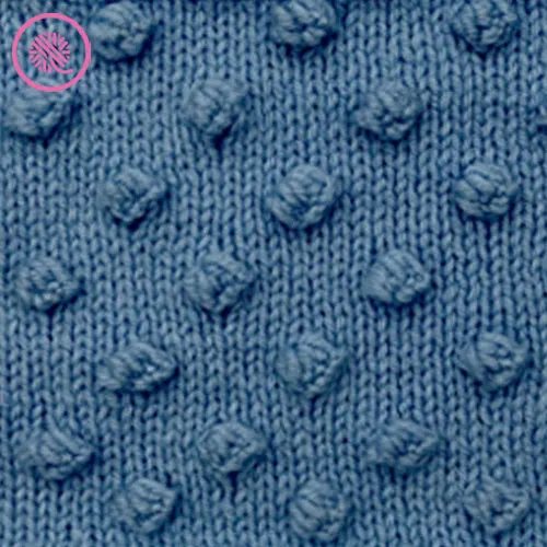 how to knit bobbles close up