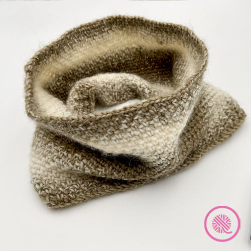 crochet easy linen stitch cowl