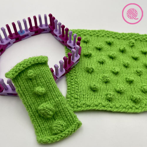 how to loom knit bobbles