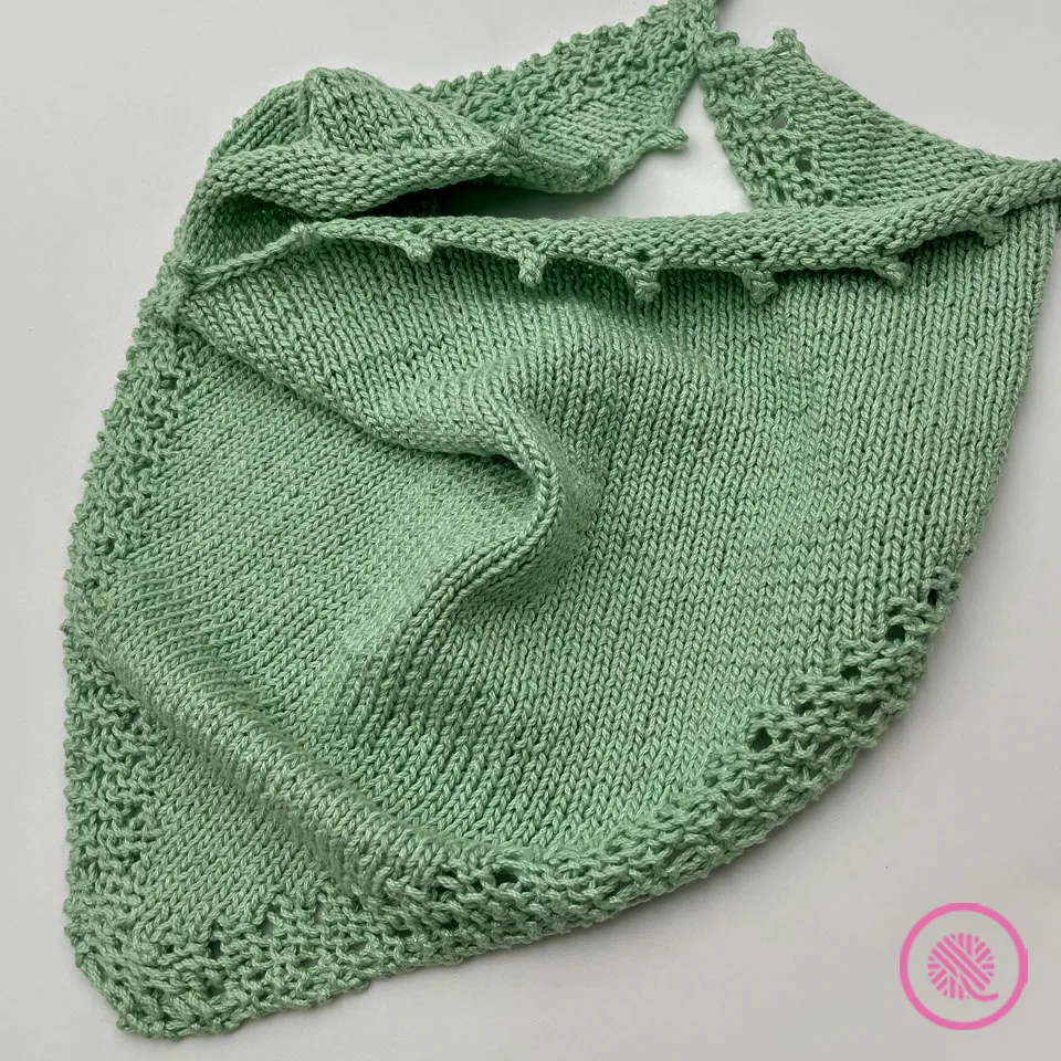 Loom Knit Grandma's Eyelet Shawl