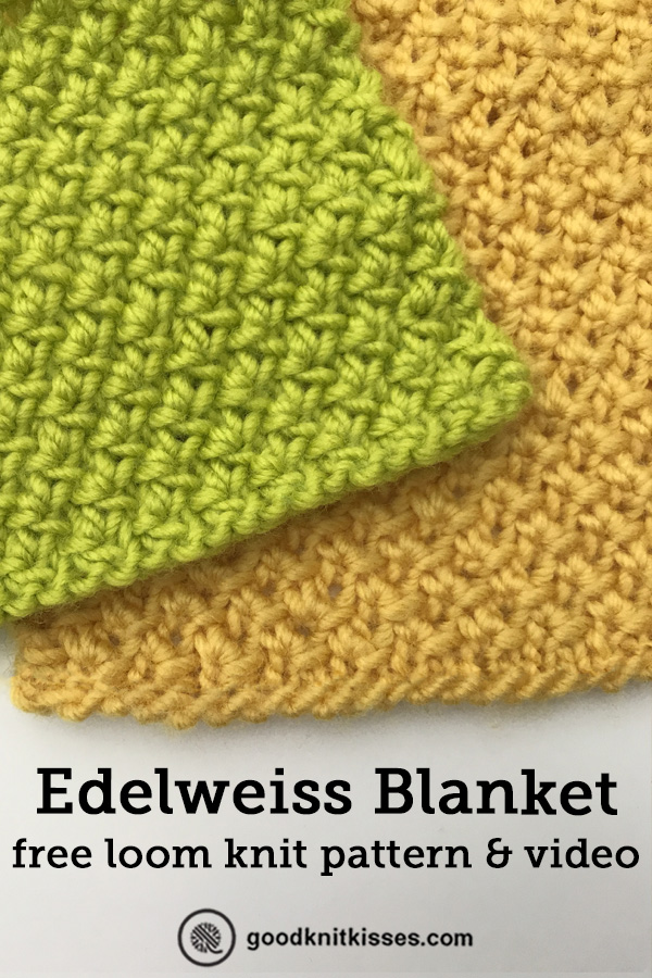 loom knit the edelweiss blanket