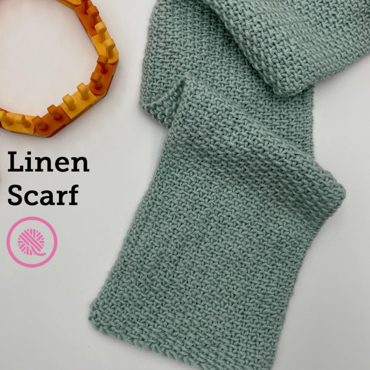 How to Loom Knit: Linen Scarf (Free Pattern)