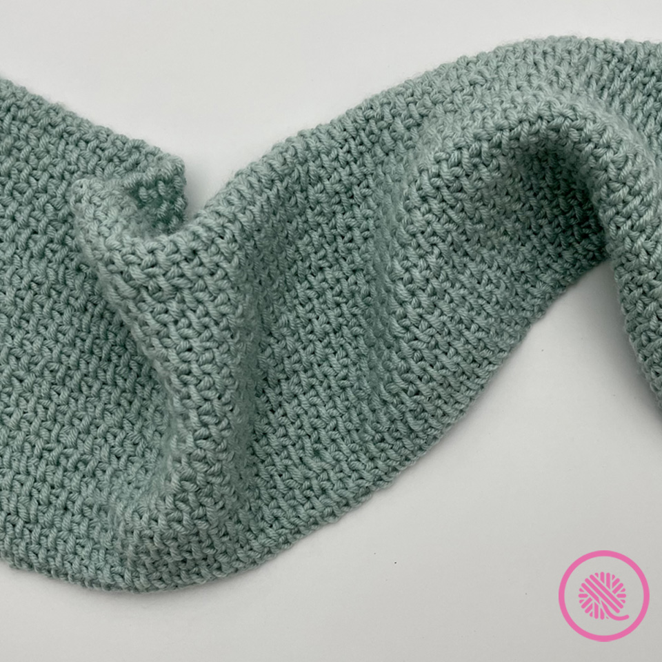 loom knit linen scarf