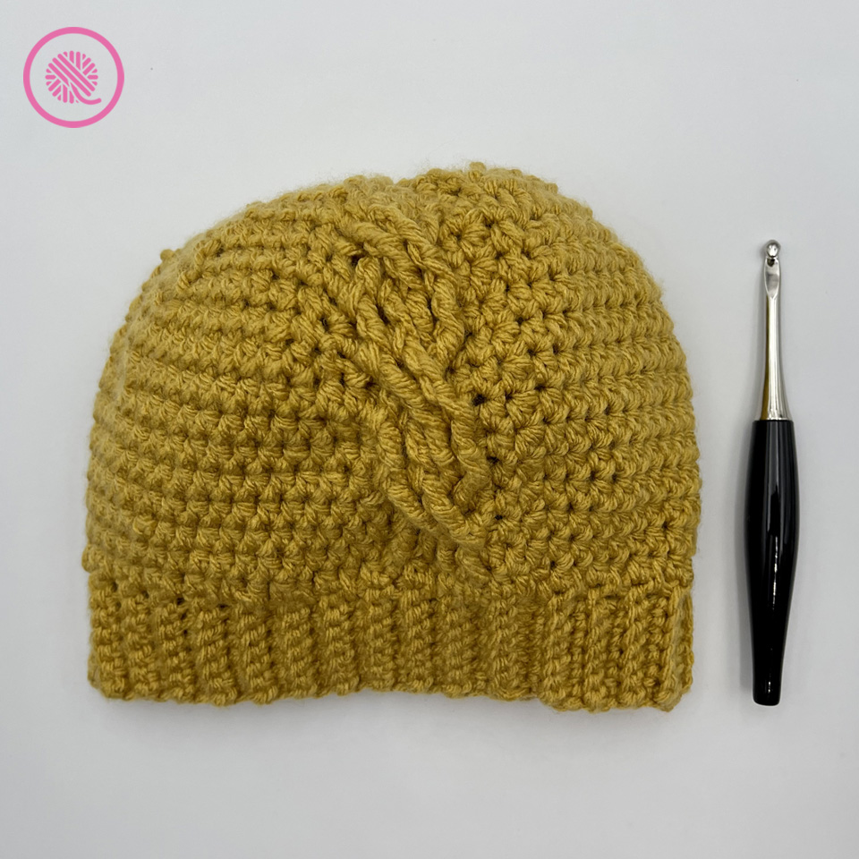 child cabled hat