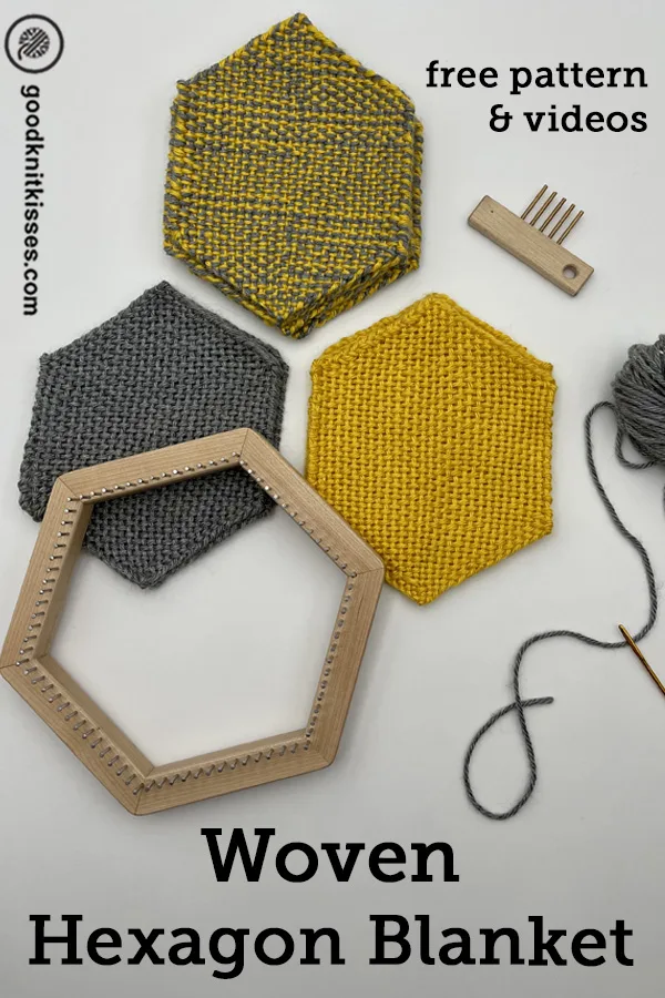 woven hexagon blanket pin image