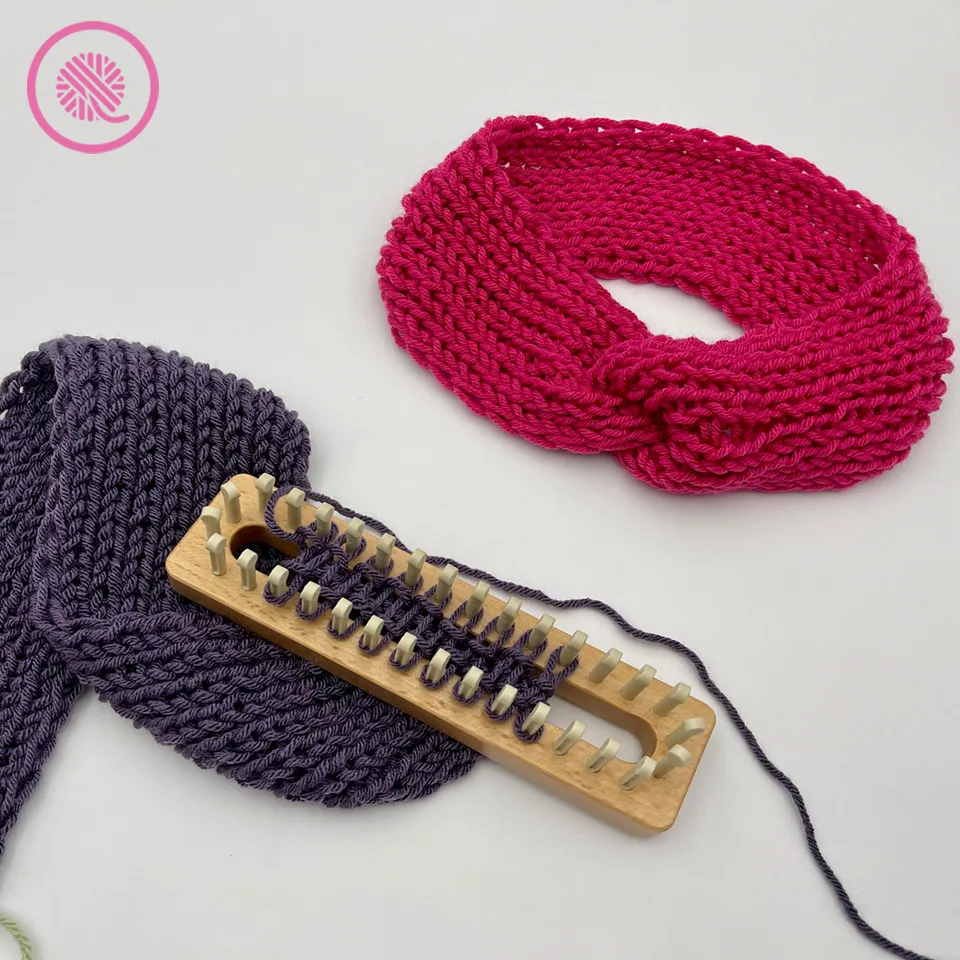 loom knit twisted headband
