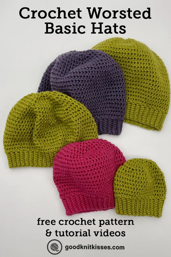 Best Loom Knit Basic Beanie Pattern for Beginners GoodKnit Kisses