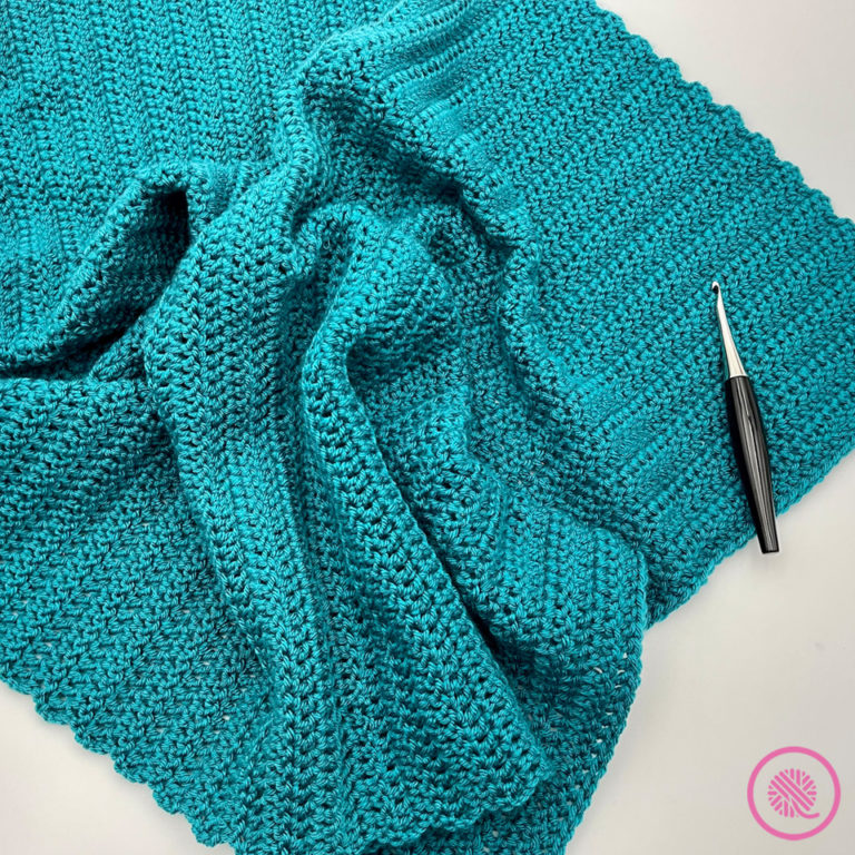 How to Crochet Easy Basic Blanket for Beginners