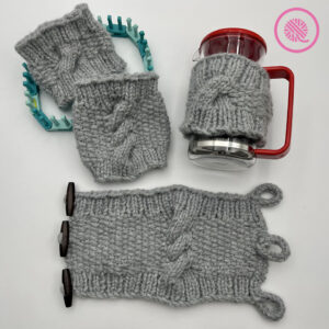 PDF: Loom Knit Coffee Press Cozy