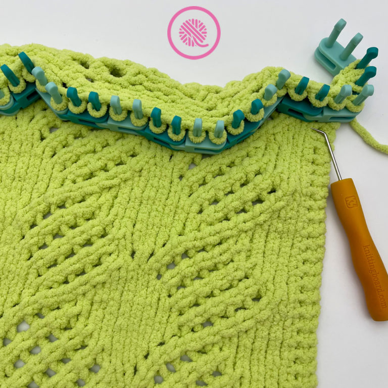 Cozy Loom Knit Lacy Diamond Blanket Pattern GoodKnit Kisses