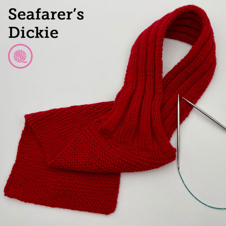 Ahoy Make the Needle Knit Seafarer’s Dickie!