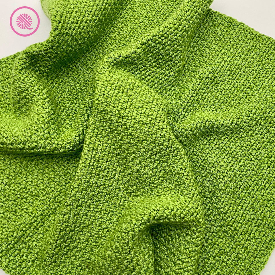 crochet linen blanket