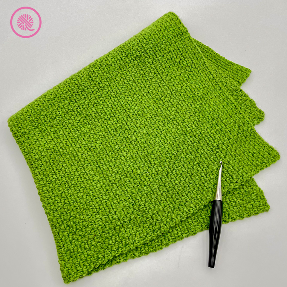 

Linen Blanket
By Kristen Mangus

Cozy up with the cuddly Linen Blanket!  The linen stitch creates a textured, dense fabric that is perfect for blankets of all sizes.  From a small baby lovey to a large throw blanket you can use this pattern to crochet them all.

Pattern includes written instructions for 4 blanket sizes and links to fully captioned tutorial videos for both left and right handed crocheters.

MATERIALS
(Materials list may contain affiliate links to products I used to make this project. Using these links cost you nothing, but helps support GKK.) 

Yarn	
Medium (#4) weight yarn
Caron One Pound (454 g/16 oz, 742 m/812 yds.) in color Lavender Blue and Premier Anti-Pilling Everyday Worsted (3.5 oz/100 g, 180 yds/165m) in color Green Apple used in samples.

Hook
US Size H-8 (5 mm) hook
Furls Odyssey (5 mm size H) in Black & Nickel used in sample.

Tapestry needle

ABBREVIATIONS
ch = chain
ch-1 space = chain 1 space
ch-2 space = chain 2 space
rep = repeat
sc = single crochet
sk = skip
st(s) = stitch(es)

GAUGE
17 sts x 16.5 rows in 4” (10 cm) in linen stitch

SKILL LEVEL Easy

MEASUREMENTS
Lovey: 12” x 12” (30.5 cm x 30.5 cm)
Car Seat: 24" x 30" (60 x 75 cm)
Stroller: 30" x 35" (75 x 87.5 cm)
Crib: 45" x 60" (112.5 x 150 cm)
Throw: 60" x 70" (150 x 175 cm)

NOTES 

The linen stitch pattern is a multiple of 2+1 with a 1 row repeat.

TUTORIAL VIDEOS
The following tutorial videos demonstrate how to make the linen stitch pattern.
Right handed: https://youtu.be/taOXnH5HMNI
Left handed: https://youtu.be/dGo1pOiHbh8


INSTRUCTIONS

Chain 51 (103, 129, 193, 255).

Foundation Row: Sc into 3rd chain from the hook, *ch 1, skip 1, sc in next chain, rep from * to end of row.

Row 1: Turn, ch2, *sc into ch-1 space, ch 1, repeat from * to last stitch, sc in ch-2 space.

Repeat Row 1 until piece measures 12” (35”, 60”, 70”) or until desired length.  Cut yarn, pull loop through and weave in ends.
