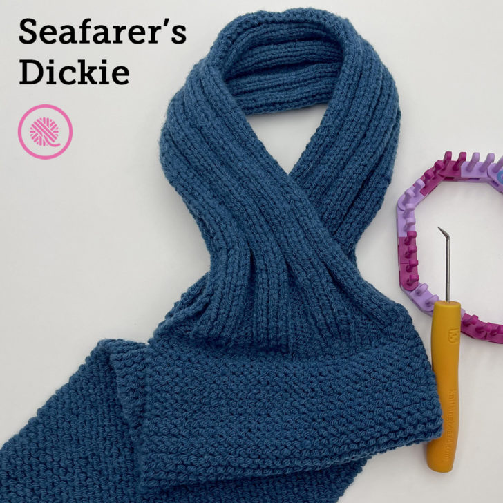 Make a Cozy Loom Knit Seafarer’s Dickie!