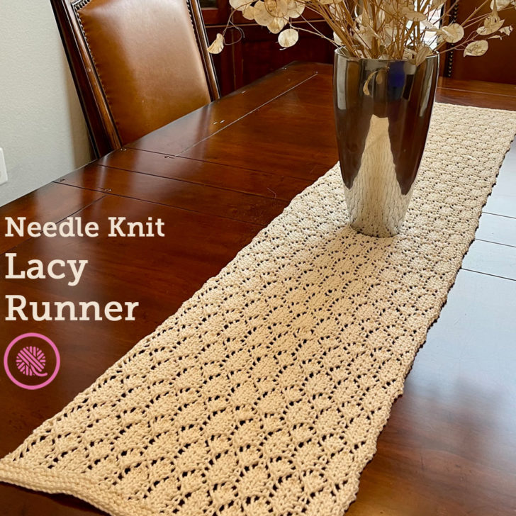 The Needle Knit Lacy Runner Adds a Touch of Elegance!