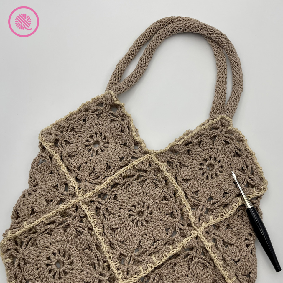 crochet spiral bag handle