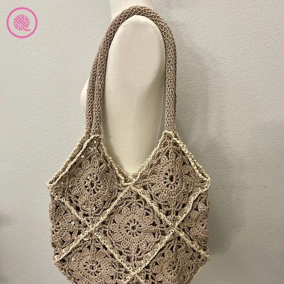 Crochet Bag Handle | Furoshiki Bag - Moara Crochet