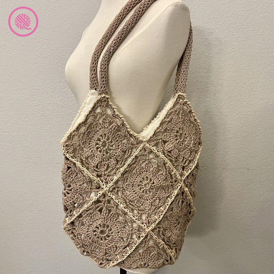 crochet sunflower bag