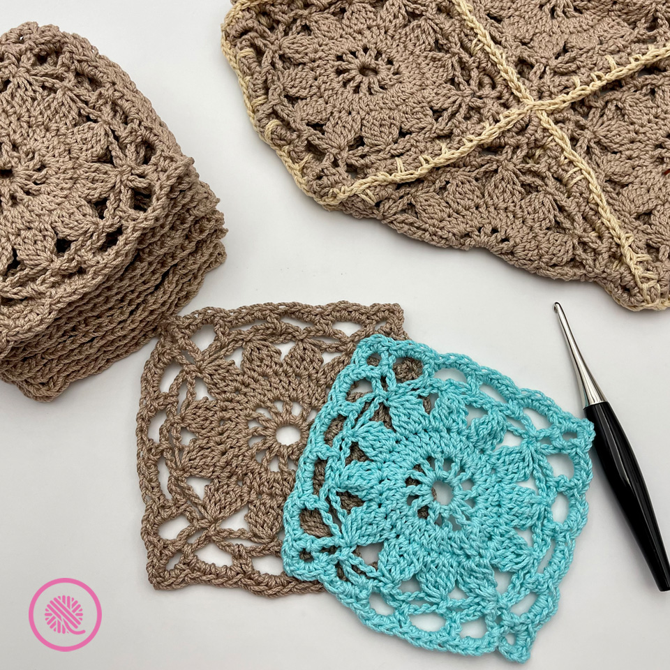 Crochet Sunflower Square