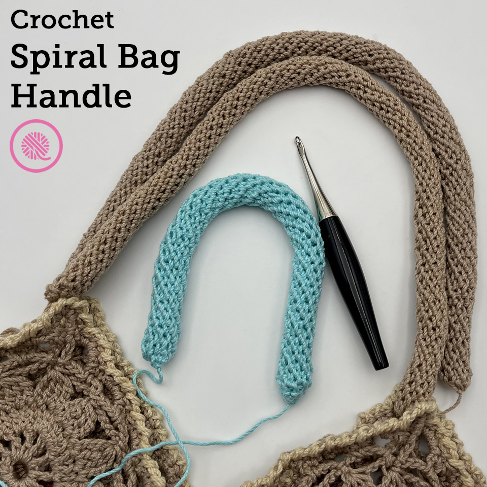 The BEST Crochet Spiral Bag Handle Ever! - GoodKnit Kisses