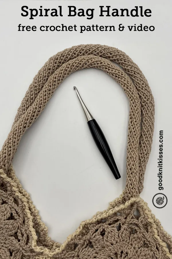 How to crochet a handle to a bag (Tutorial Video)