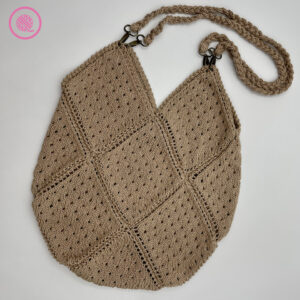 loom knit eyelet bag
