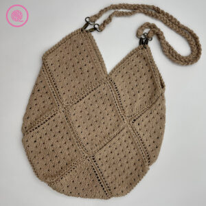 needle knit eyelet bag